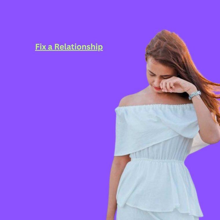 Conversation to fix a relationship