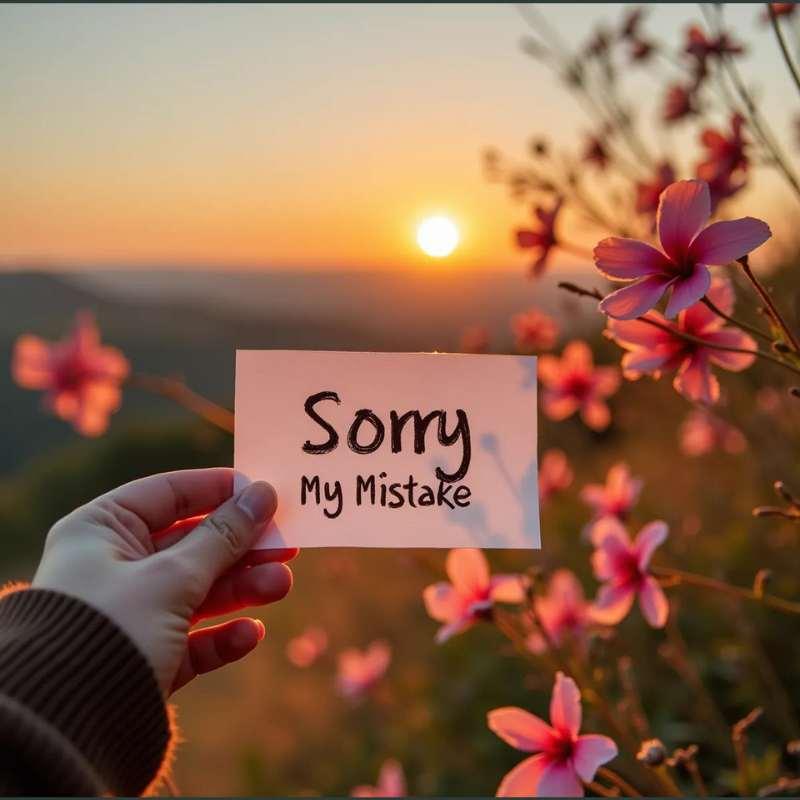 sorry for my mistake messages