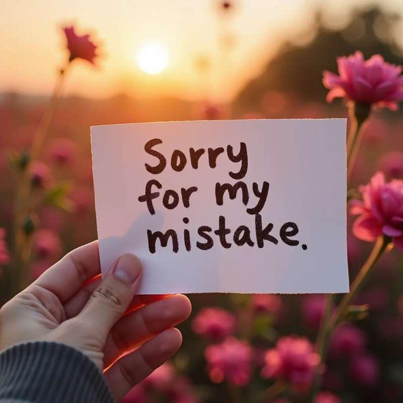 Romantic sorry for my mistake messages 2025 6 Professional Sorry Messages