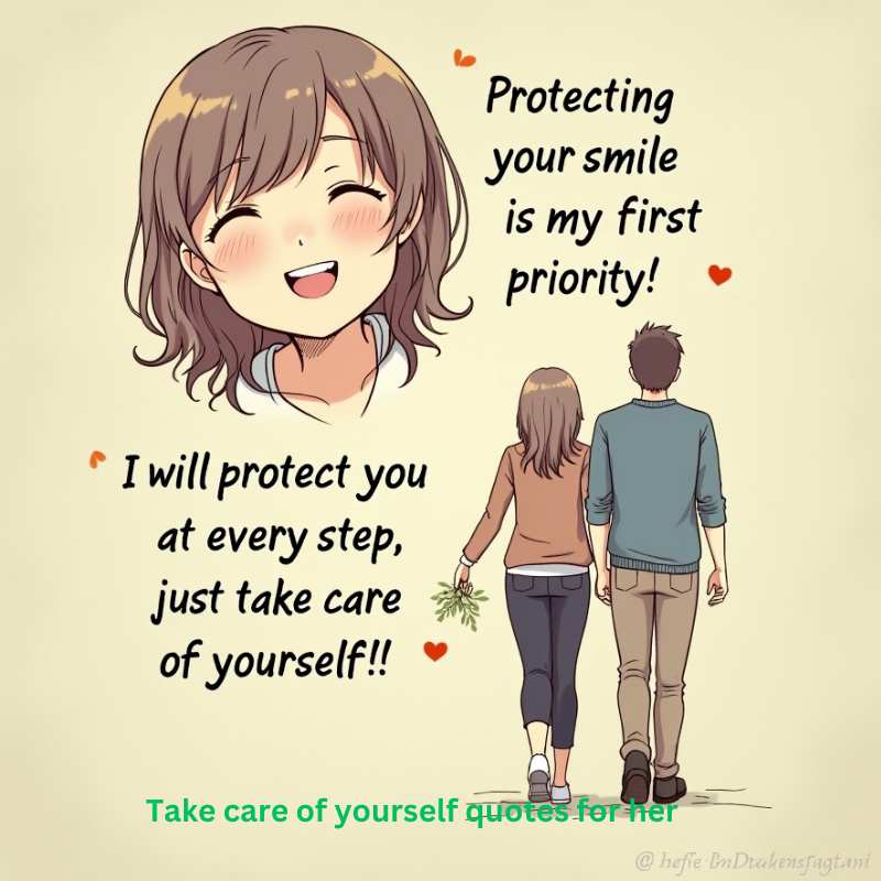❤️ Take care of yourself quotes for her in english ❤️