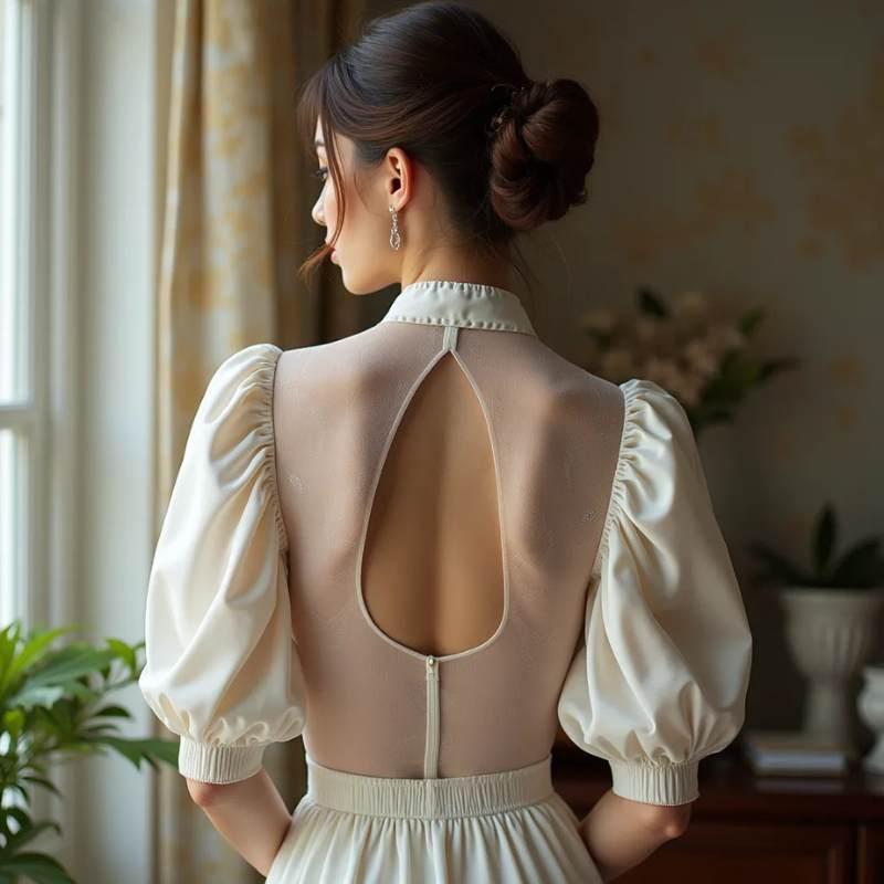 traditional blouse back neck designs images 2025 19 traditional blouse back