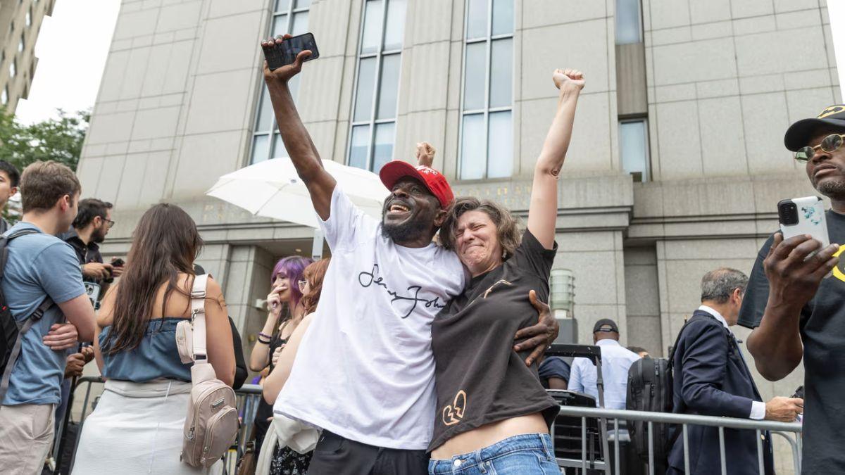 ‘Let Puffy go’ outside court, Sean ‘Diddy’ Combs supporters hail verdict